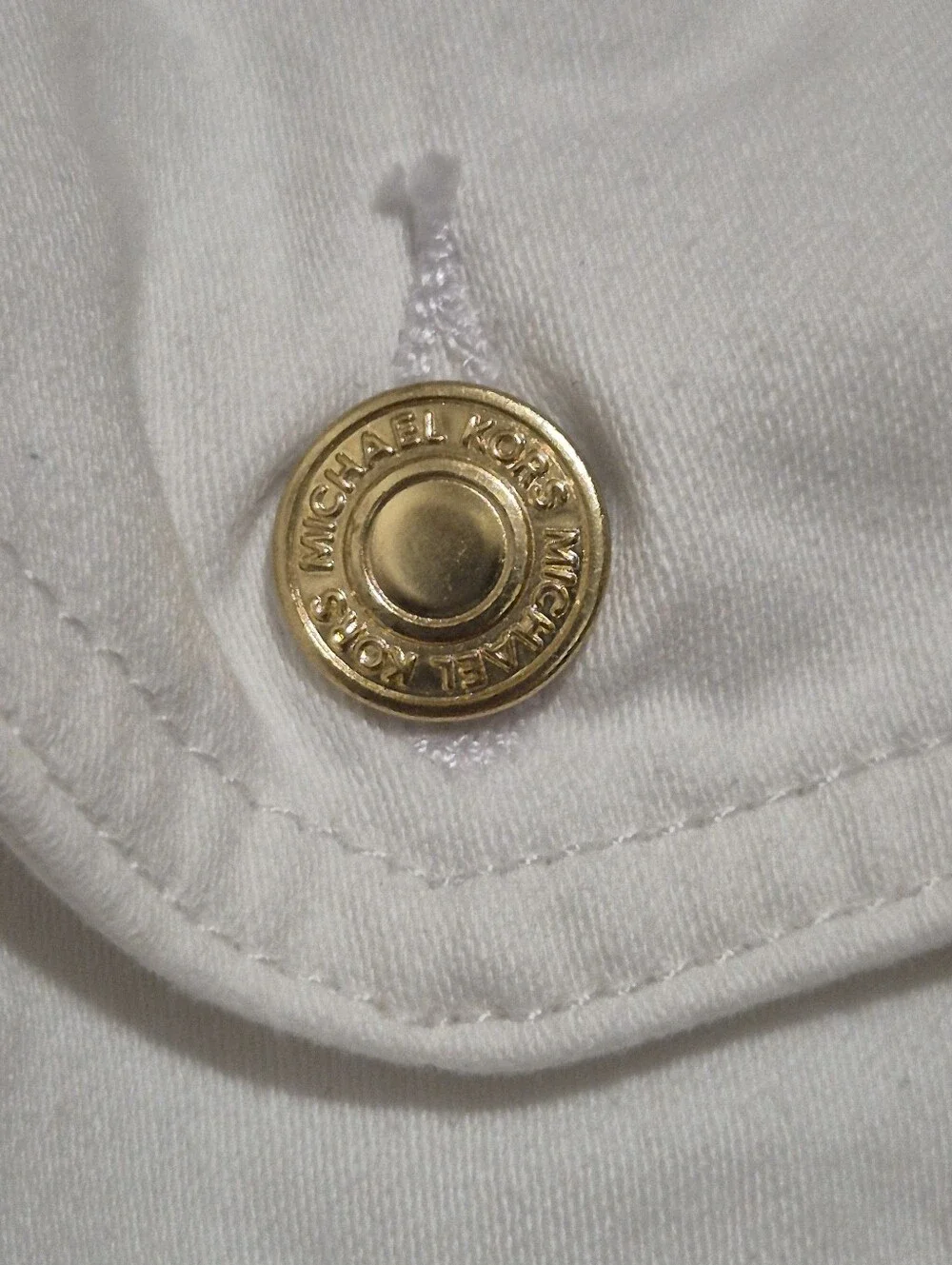 Michael Kors White Denim Button-Front Jacket..Size:2X. Vintage..Y2K